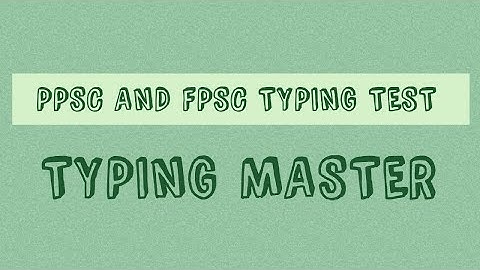 Software for PPSC and FPSC Typing Test | Shorthand Learning
