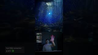 UE5 Flocking Boids Realtime Hand tracking #flocking #underwater #handtracking