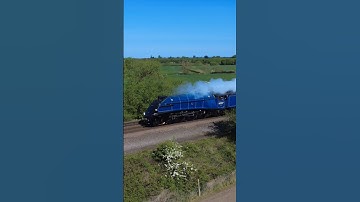SIR NIGEL GRESLEY - Grosmont to Crewe - (Eaglescliffe) - Drone