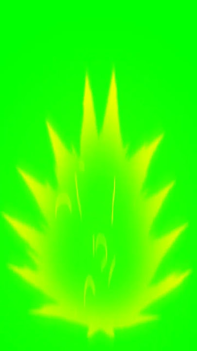 green screen super Saiyan charge