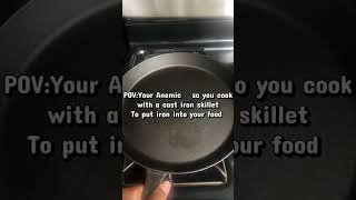 Low iron? This is what you needz #shorts #lowiron #castironskillet #anemic