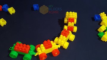 Satisfying ASMR Building Blocks Train | DIY Lego #blocks #legomoc #buildingblocks
