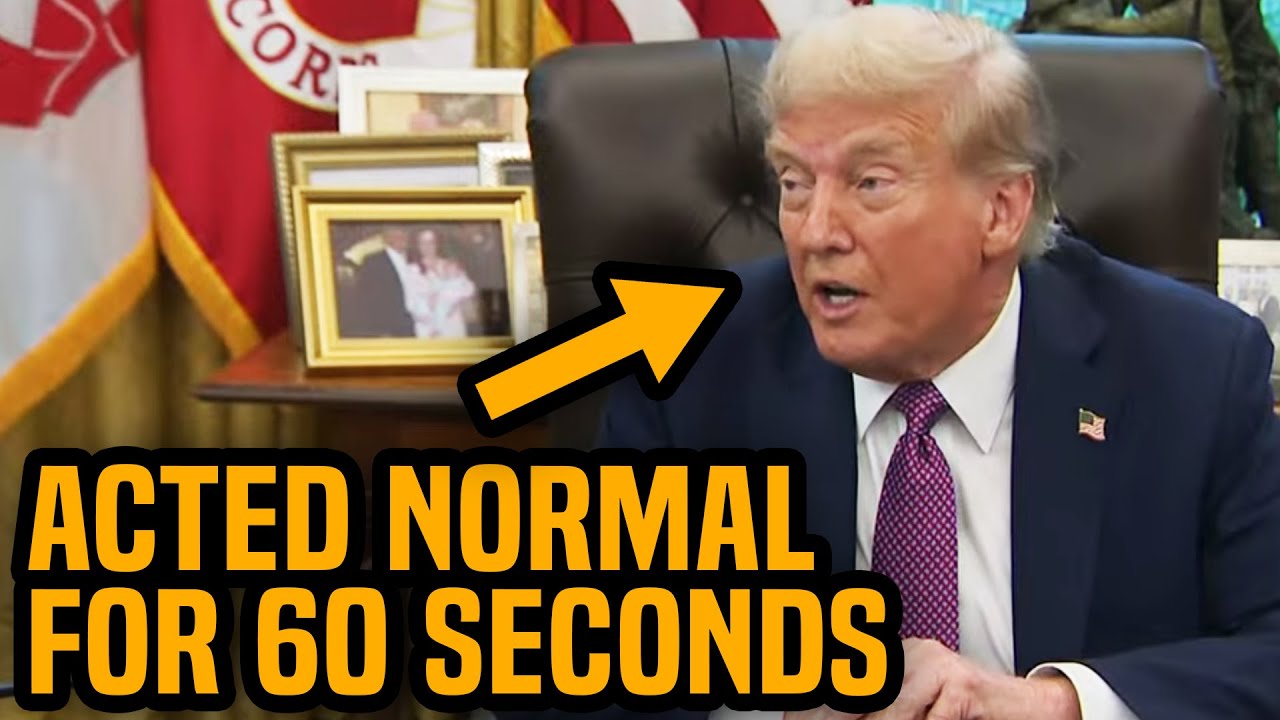 The ONLY kinda normal moment of Trump’s LIFE