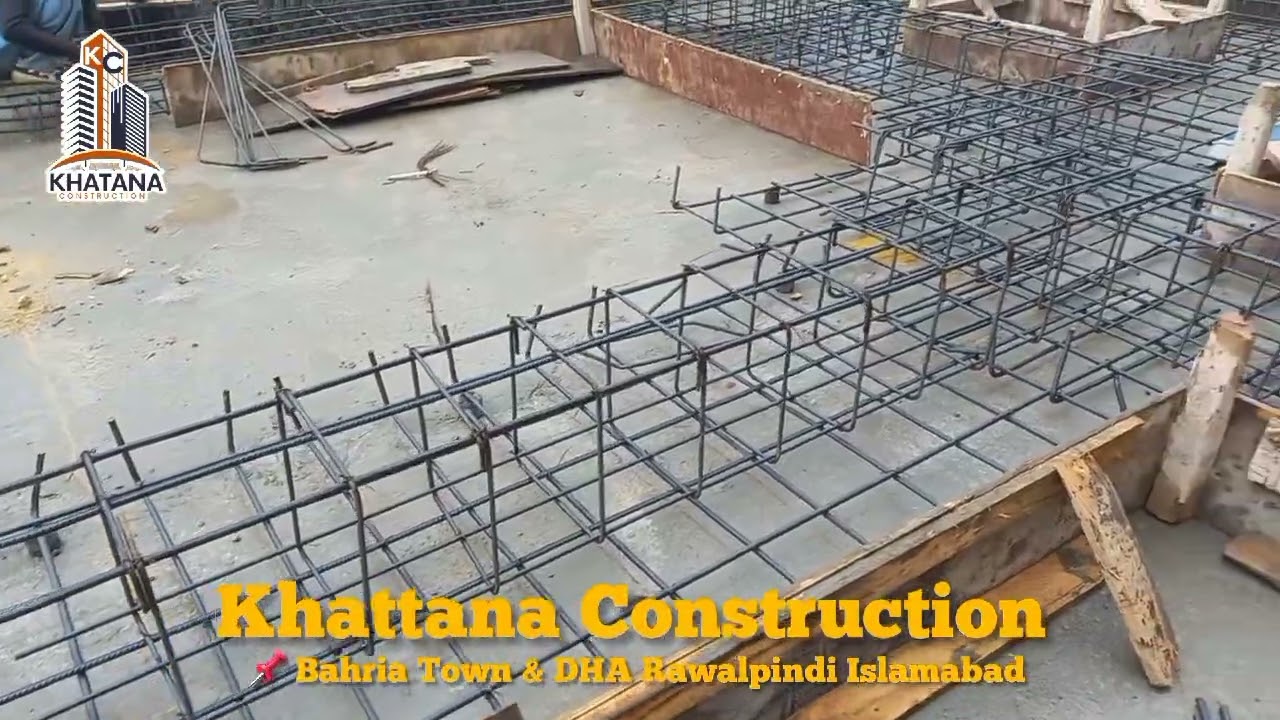 🏗️ Khatana Construction 🏗️Steel work in progress on an 8 Marla plot 💪