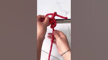 #118 Nút thắt phổ biến dễ tháo thường được dùng trong leo núi #diy #shorts #knot #tutorial