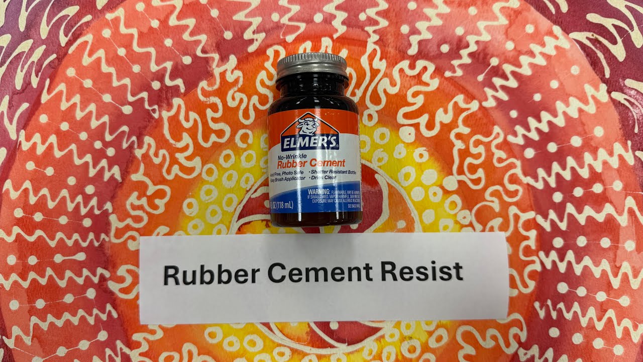 Rubber cement, watercolor, resist. - YouTube