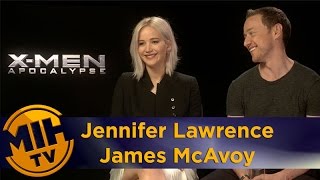 Jennifer Lawrence & James Mcavoy Interview X-Men Apocalypse