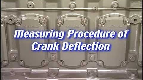 Measuring procedure of crank deflection