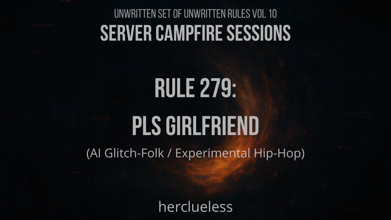 rule 279: pls girlfriend | herclueless (AI Glitch-Folk / Experimental Hip-Hop)