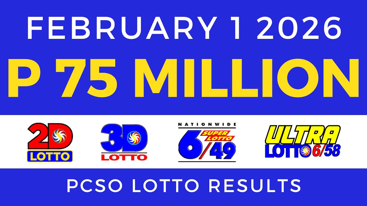 Lotto Result Today 9pm February 1 2026 PCSO
