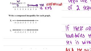 Writing a Compound Inequality from a Graph