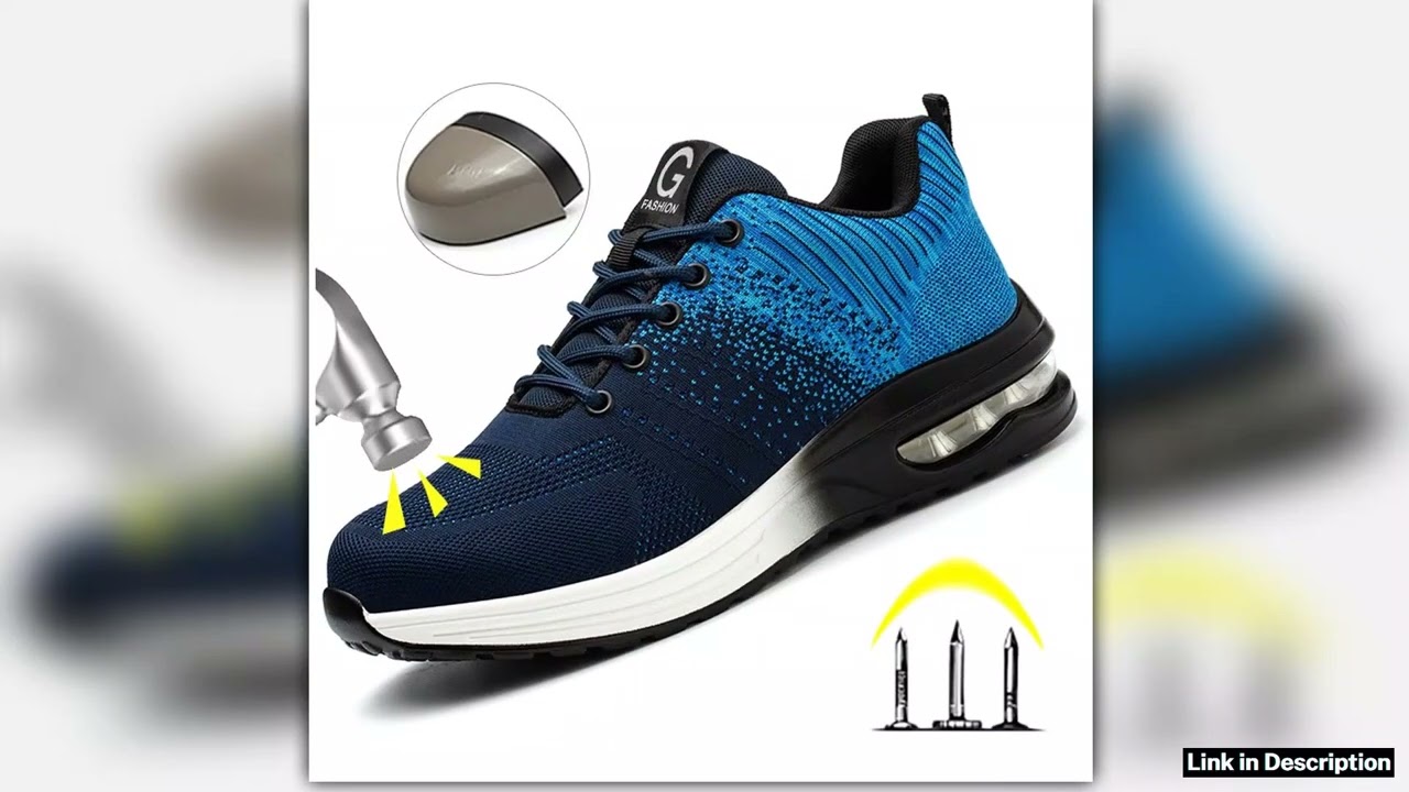 Antipuncture Safety Protective Shoes Air Cushion Work Safety Shoes Men Women Breathable Work