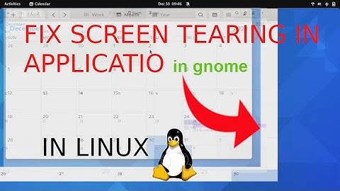 Screen tearing problem solved in gnome (in Linux)| Lalitux