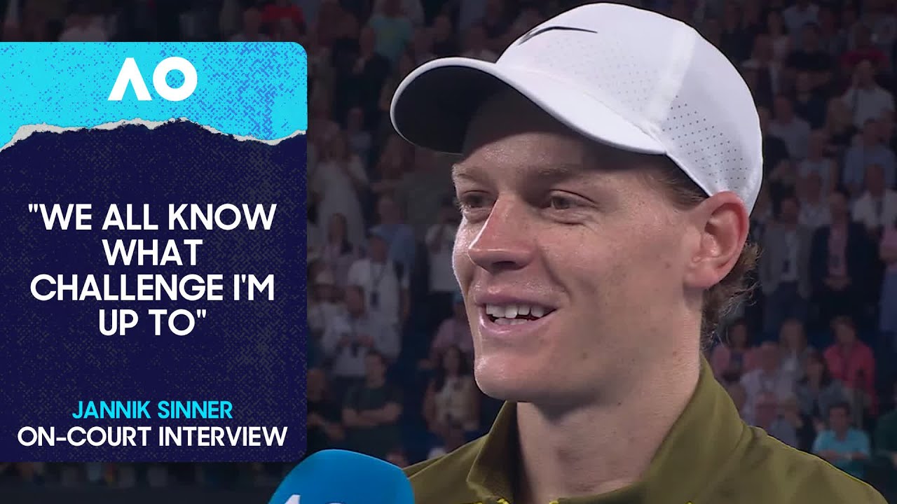 Jannik Sinner On-Court Interview | Australian Open 2026 Quarterfinal ...