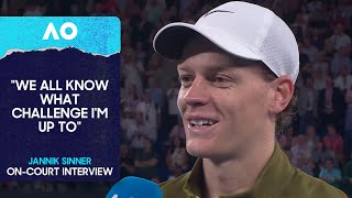 Jannik Sinner On-Court Interview | Australian Open 2026 Quarterfinal