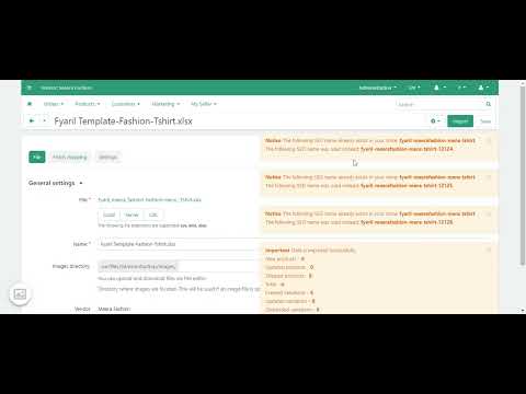 Uploading product using excel through vendor panel - video from Fyaril