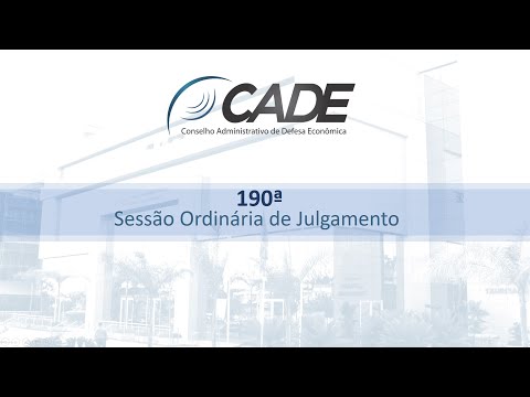 190ª Sessão Ordinária de Julgamento