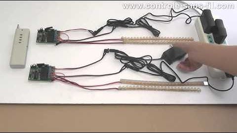 Comment Utiliser Kit Commande Radio Pour Contrôler les 4 Lampes LED Pour les Allumer ou Éteindre