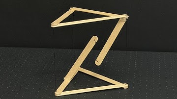 Amazing Floating Structure! DIY Tensegrity from Popsicle Sticks