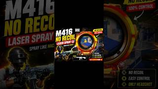 M416 No Recoil Spray 😱 BGMI Best Control Settings 🔥#pubgmobile#bgmi