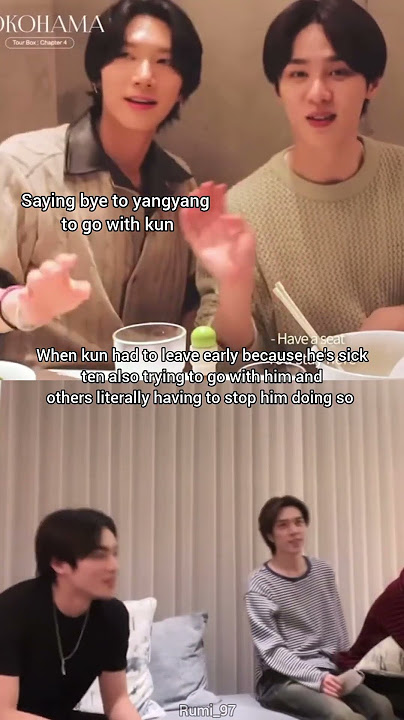 He doesn't want to let kun go 💚 #kunten #wayv