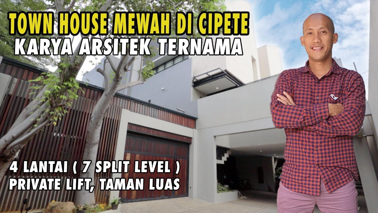 TOWNHOUSE MEWAH DI CIPETE KARYA ARSITEK TERNAMA