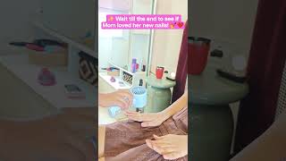 Mom Trusted Diva With Her Nails... Wait for the Final Look! 💅🥹❤️ #ytshorts
