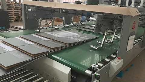 HL-2000AB double feeder #foldergluer for two pieces #corrugated box #carton folding gluing