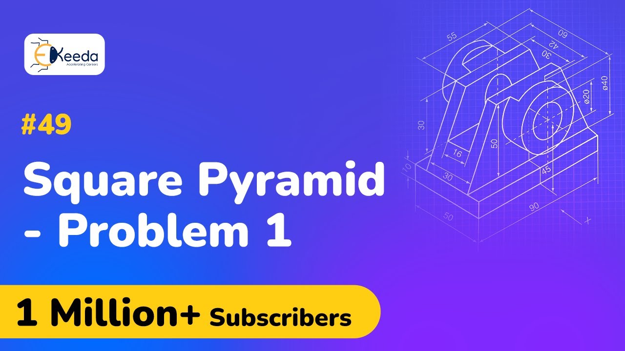 Square Pyramid Problem Square Pyramid Problem No.2 - Projection of Solids - Engineering ...