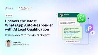 Webinar: Uncover our latest WhatsApp Auto-Responder with AI Lead Qualifaction