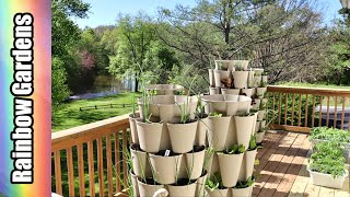 What's Growing in April?  The GreenStalk Vertical Garden