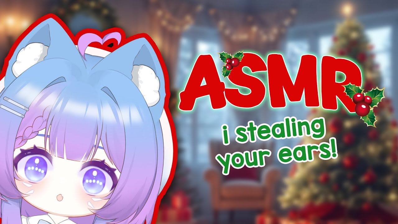 ASMR🎄Stealing Your Ears for Christmas (Ear Cleaning, Deep Scratches, Whispering)