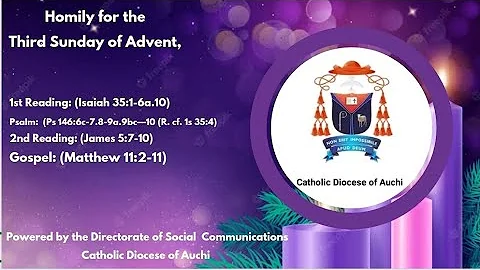 Gaudete Sunday: Homily for the 3rd Sunday in Advent Year A