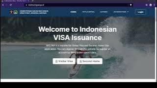 How to Apply online for an Indonesian Visitor Visa - Step-by-Step Walkthrough