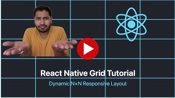Responsive Grid N*N Dynamic Size | InterView Questions |  | React Native Full Course 2025