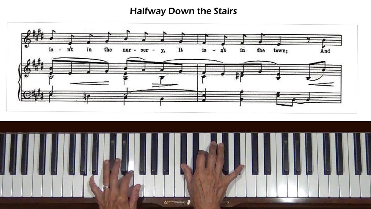 Halfway Down the Stairs Piano Tutorial - YouTube