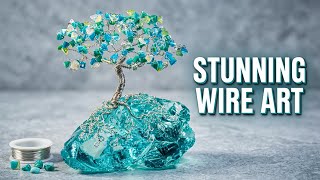 Wire and Glass Beads Transform Into This!