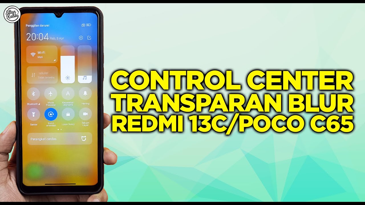 Cara Pasang Control Center Transparan Blur Terbaru Di Redmi 13C Dan cara-pasang-control-center-transparan-blur-terbaru-di-redmi-13c-dan