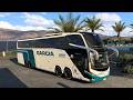 Marcopolo G8 1600 LD Greece 496km Euro Truck Simulator 2 HORI Truck Control System