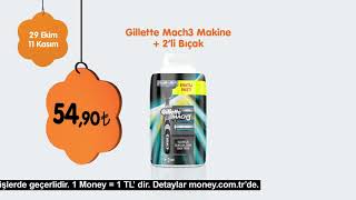HEM İNDİRİMLİ HEM MONEY HEDİYELİ | Gillette Mach3 Makine Resimi