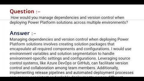 Part#13| Microsoft PL-400 | Power Platform Developer Associate | Interview Questions & Answers