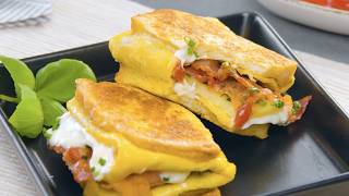 ¡Prepara los huevos y el pan de molde para las 4 recetas más antojables de sándwich de omelette!