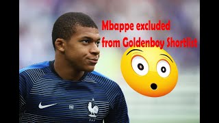 GOLDEN BOY Final Shortlist : M'bappe omission
