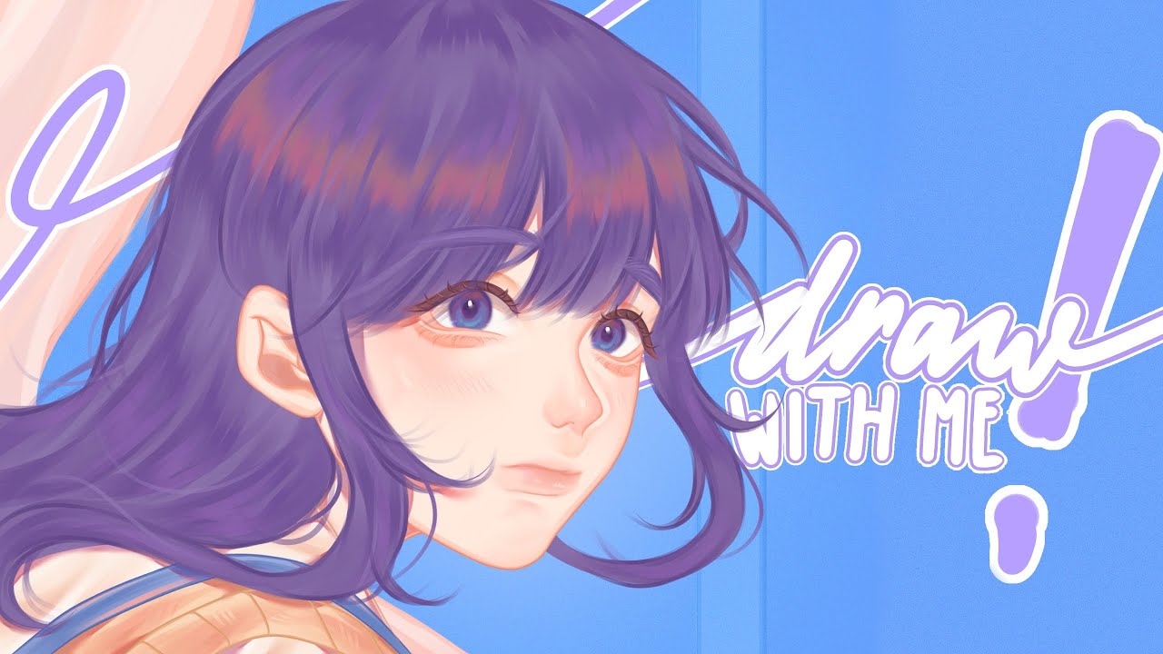 🎨🖌️ drawing my original character | digital coloring process - YouTube