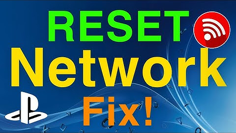 PS4 RESET NETWORK SETTINGS HOW TO FIX!