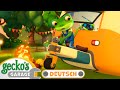Camping-Katastrophe | 30-minütige Zusammenstellung｜Geckos Garage Deutsch｜LKW für Kinder 🦎🛠️