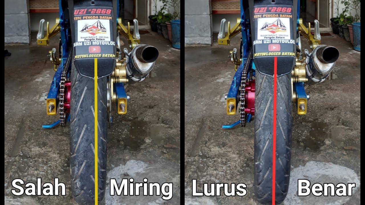 #168 Tutorial Ngencangkan Rantai Motor Yang Kendor - Di Satria Fu 150 Fi / Raider Fi /Belang R