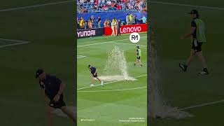 Chaos erupts at Gillette Stadium as sprinkler bursts during World Cup