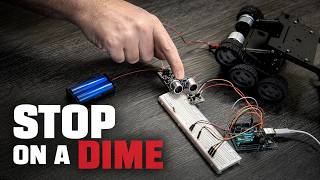 Arduino Robot Obstacle Detection: Wire a Proximity Sensor to Control DC Motors
