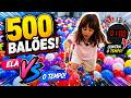Será que ela conseguiu estourar 500 balões?